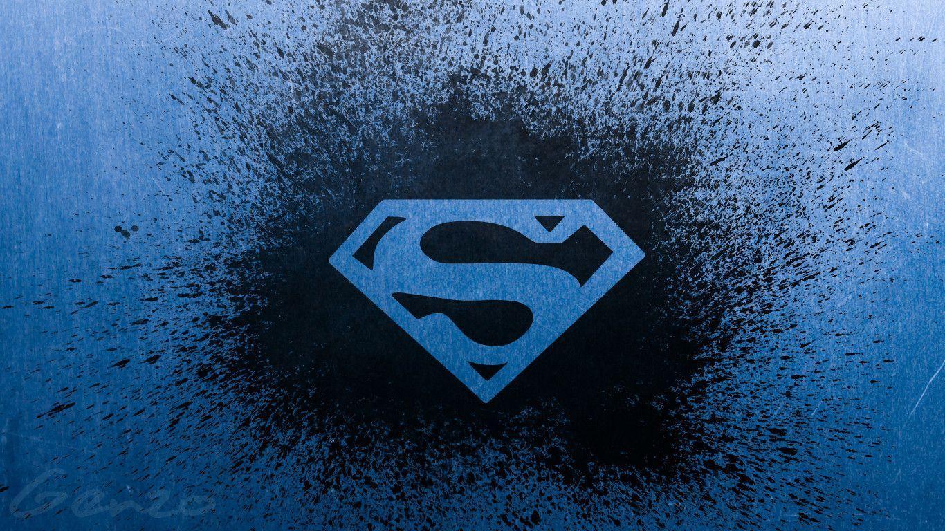 Superman logo wide wallpaper 2
