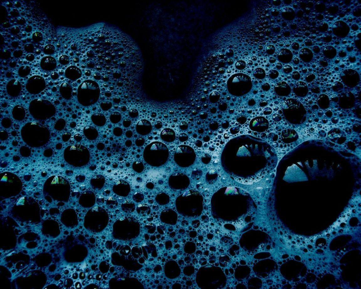 Pin Blue Bubbles Wallpaper