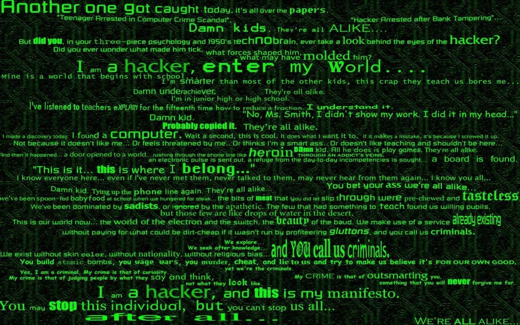 Wallpaper For > Hacker Wallpaper