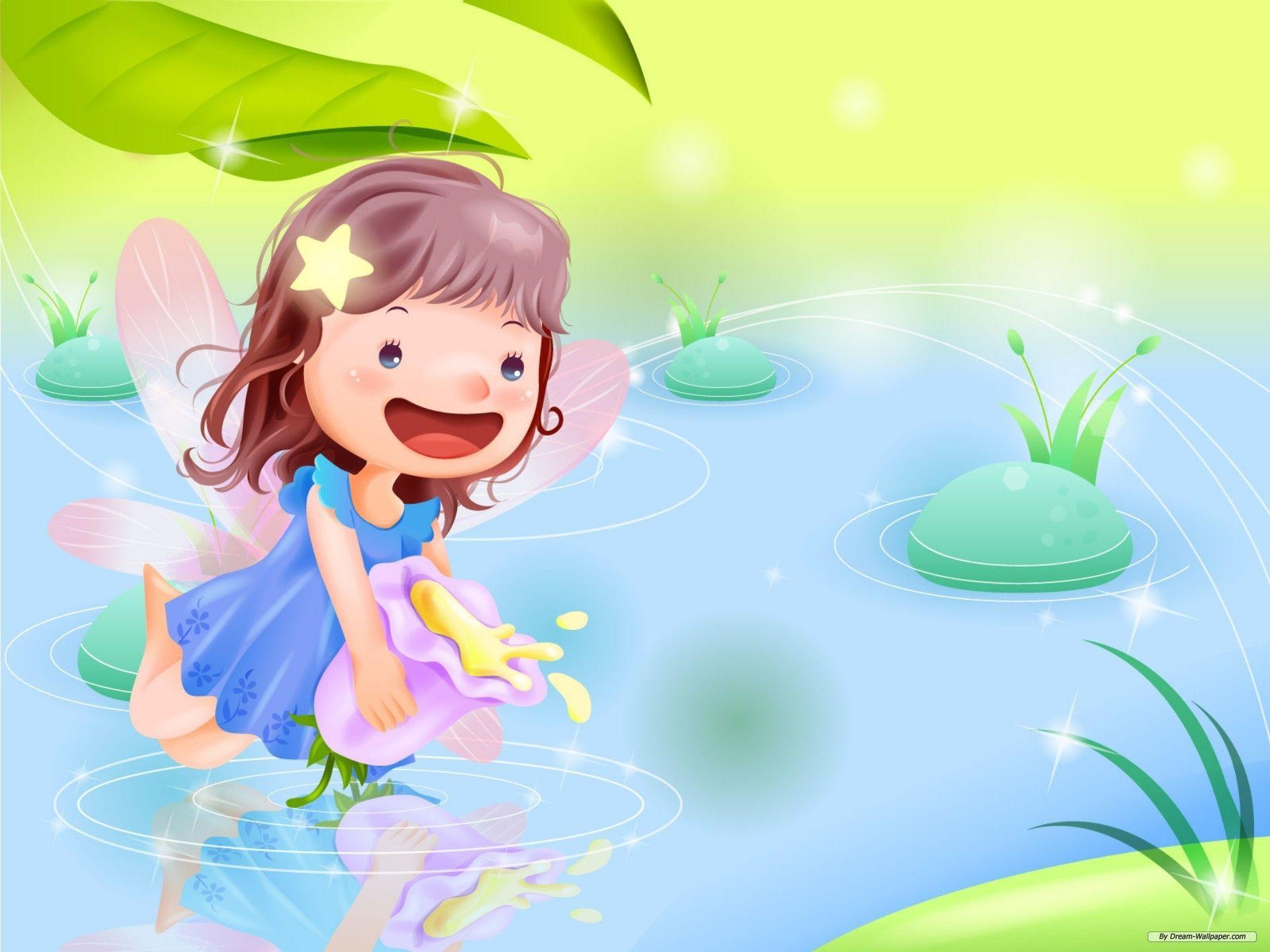 Cartoon Wallpaper Vector Childhood 1 Wallpaper 1024x768 Wallpaper