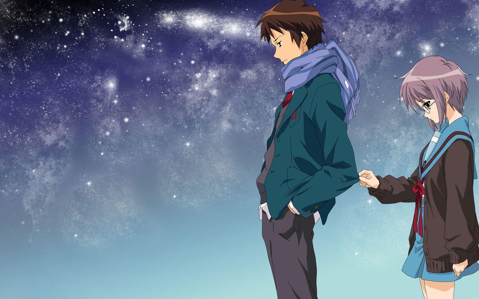 Anime Couple Illustrator Wallpaper 3051 Full HD Wallpaper Desktop