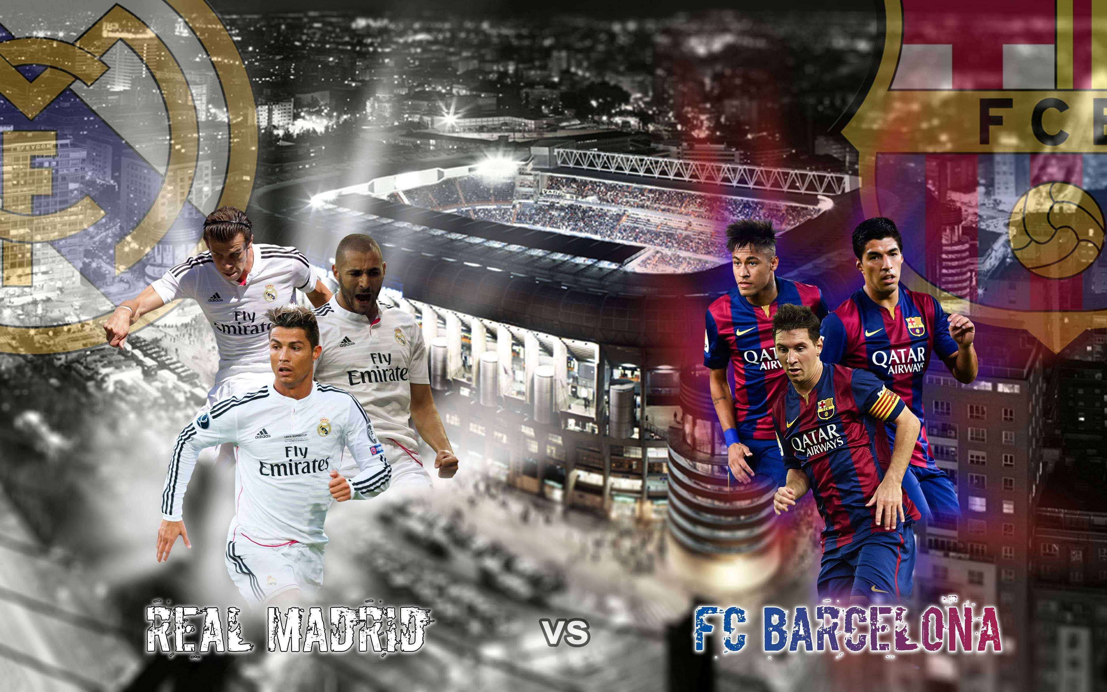 Real Madrid CF Vs FC Barcelona 2014 2015 Liga BBVA Wallpaper Wide