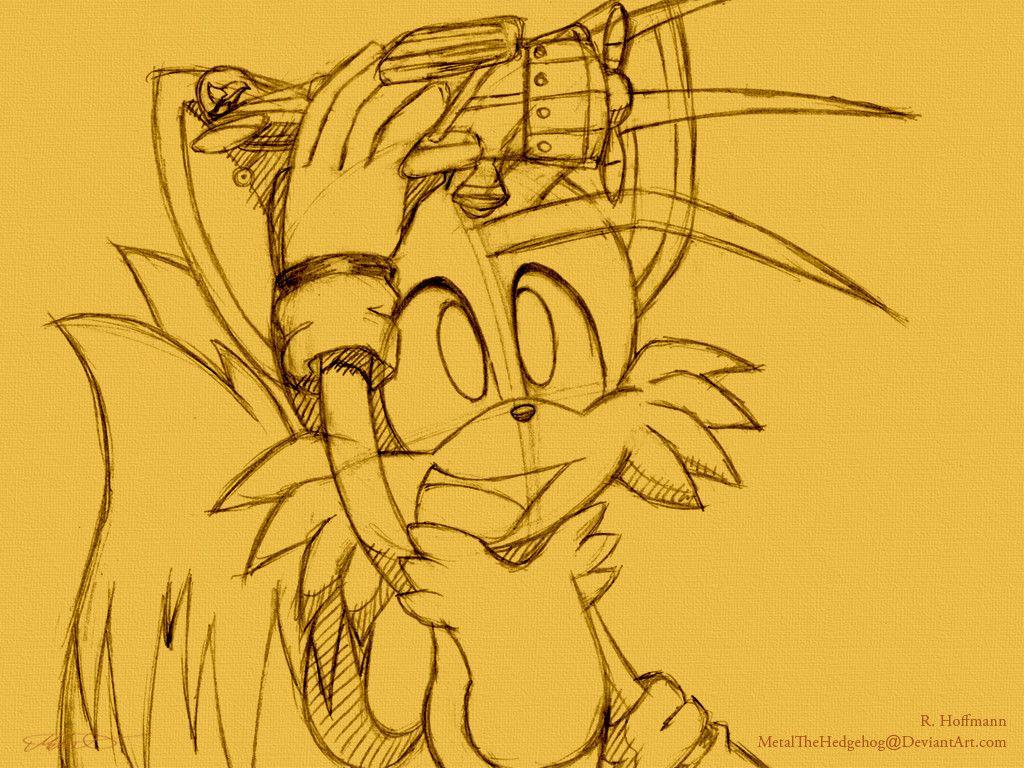Sketch Wallpaper: Tails By Metal CosxArt