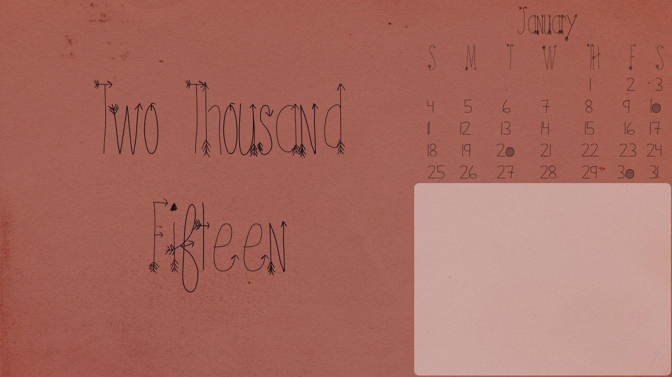 January 2015 Desktop and iPhone 5 Wallpaper