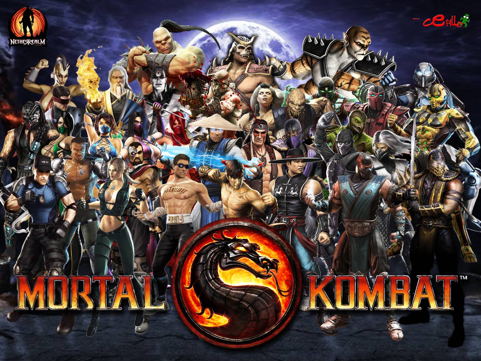 Animals For > Mortal Kombat 9 Characters Wallpaper