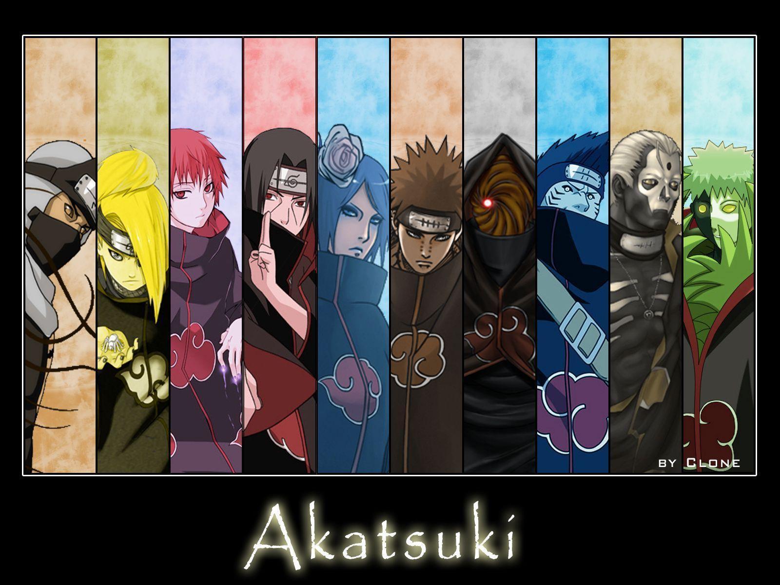 Akatsuki Organization Anime, HD wallpaper