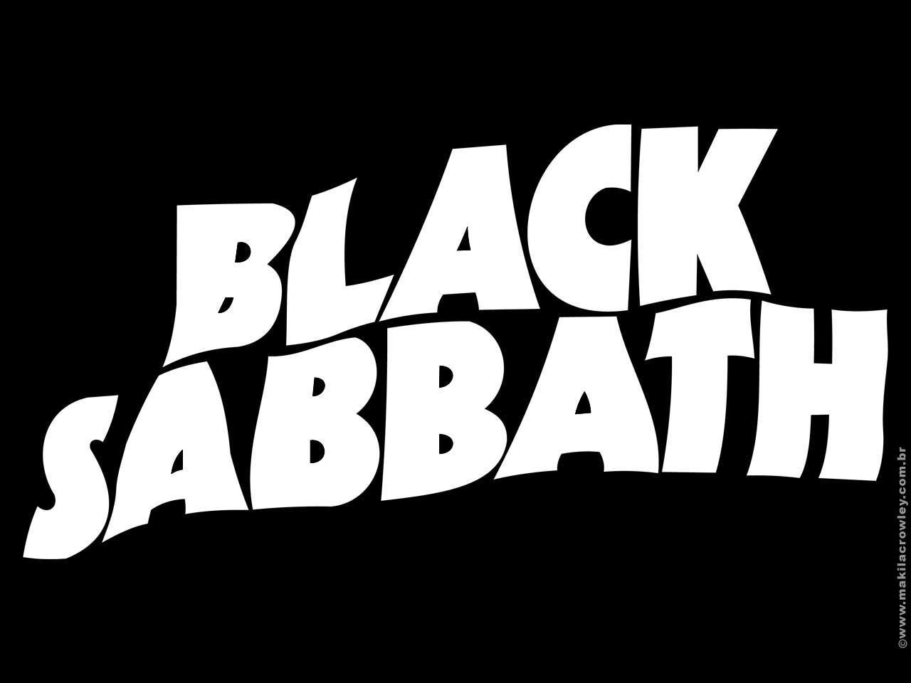 black sabbath logo purple background