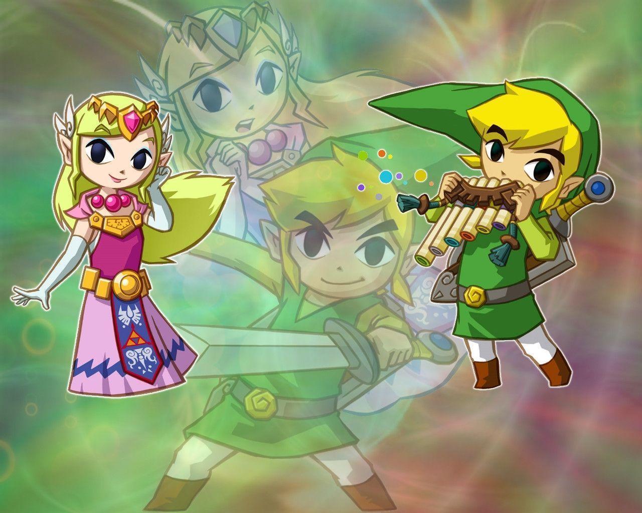 Zelda and Link wallpaper 2