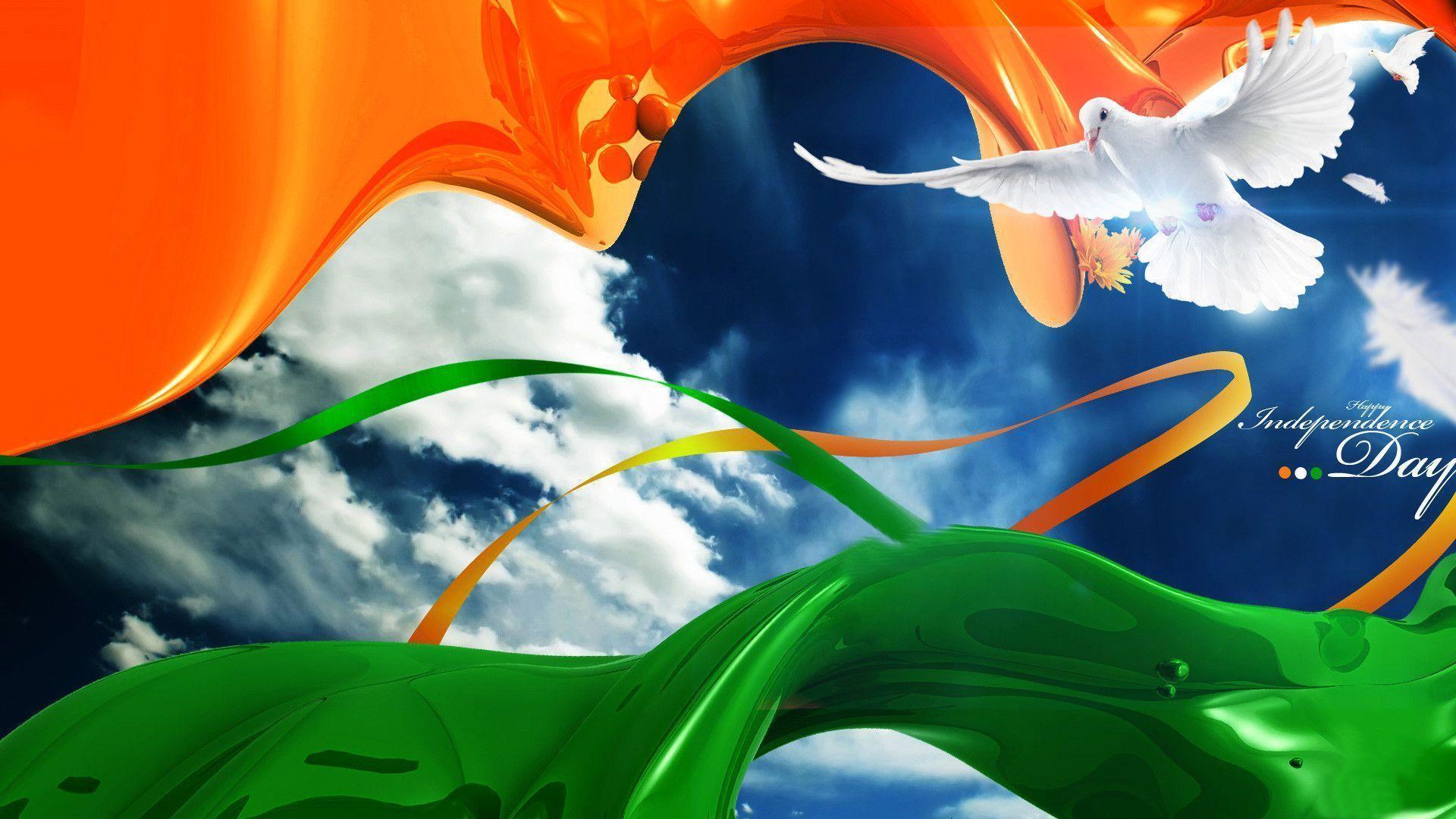 India Independence Day Flag Wallpaper Wide or HD