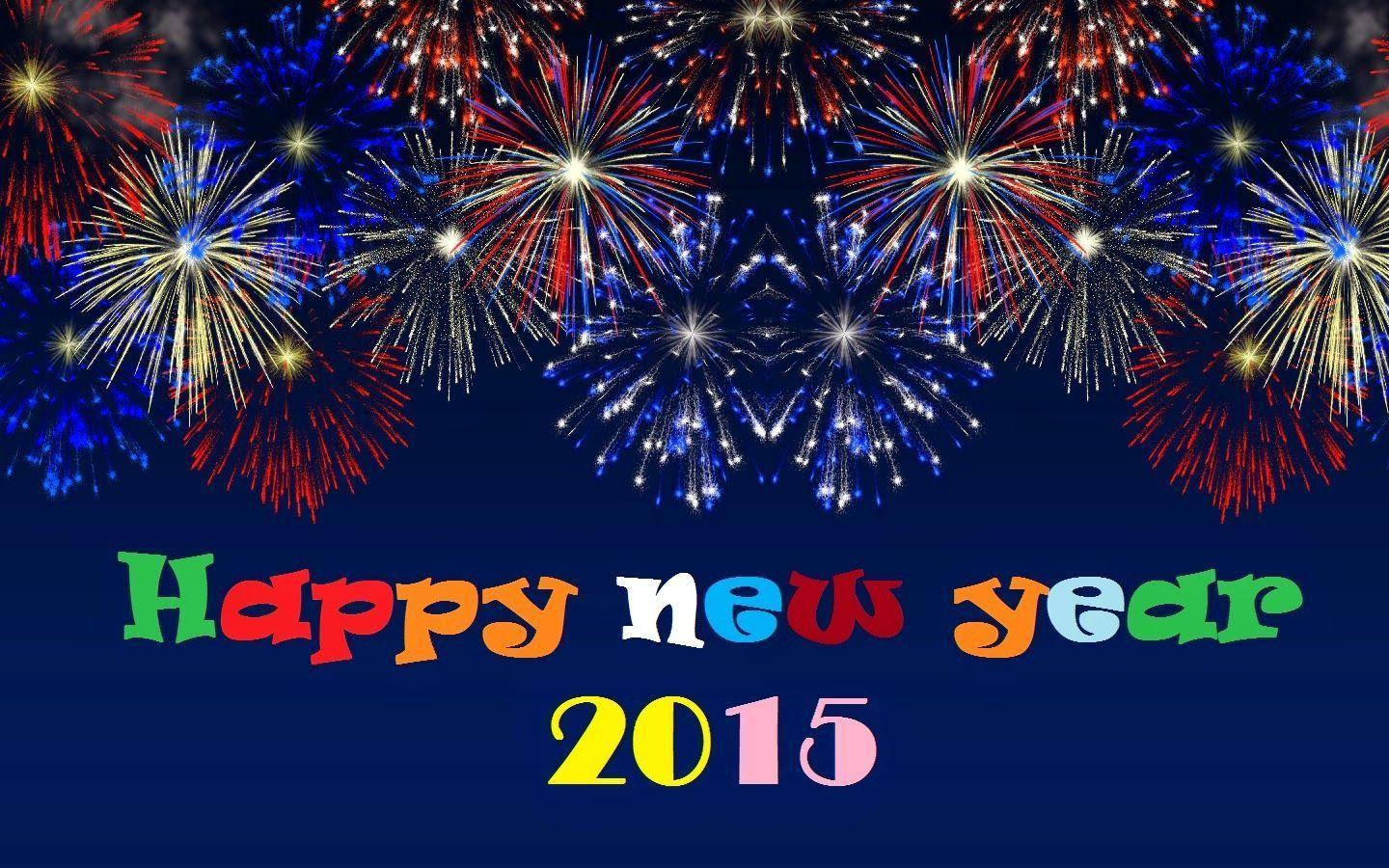 Happy New Year 2015 With Beautiful Firework Wa Wallpaper