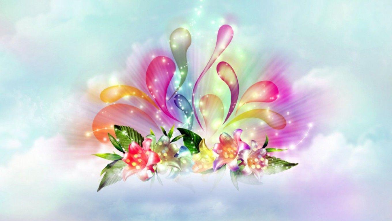 Free Beautiful Abstract Flowers Image, Background, Wallpaper