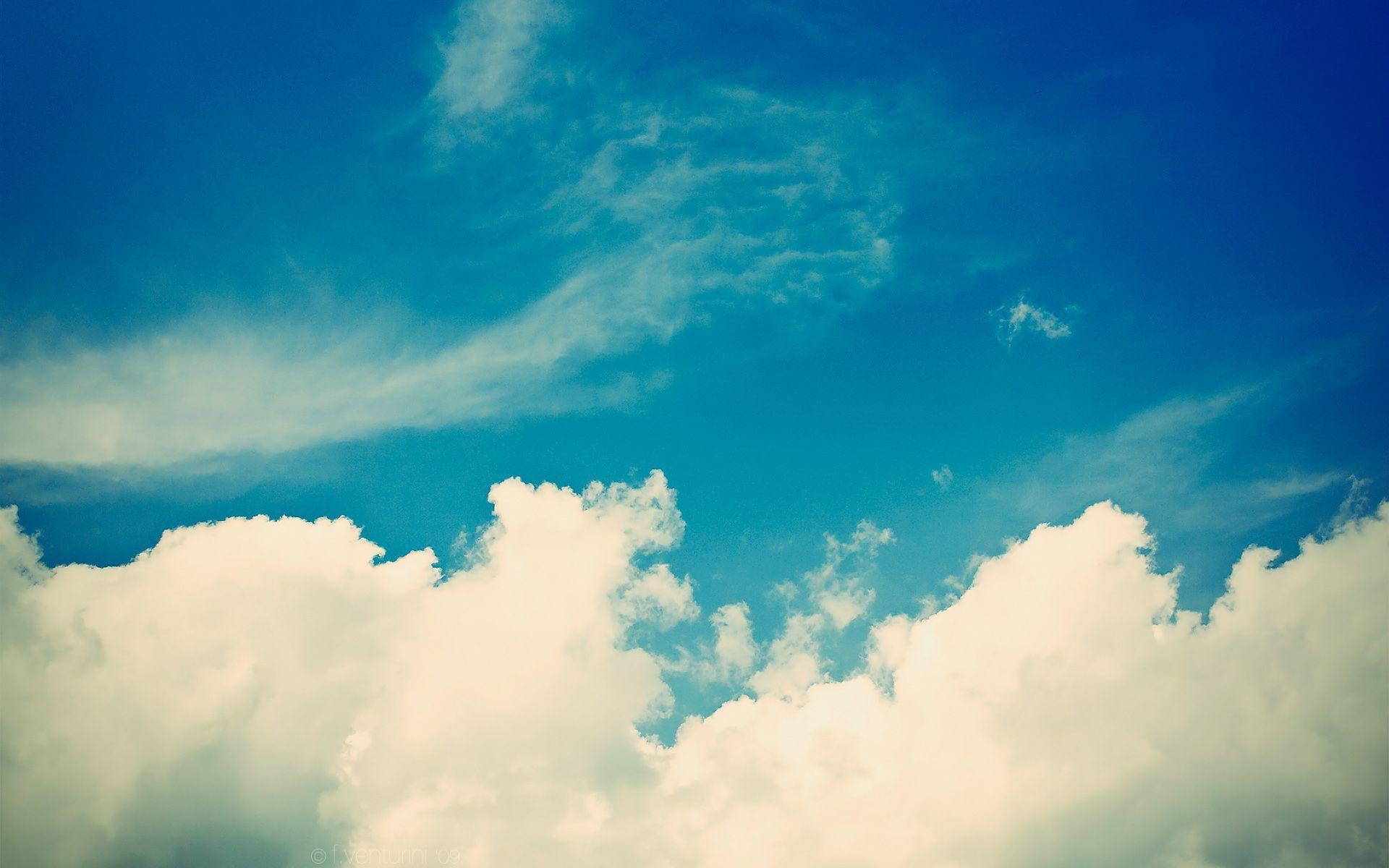 HD Wallpaper Background of Blue Sky. Most Beautiful Cloudy Sky