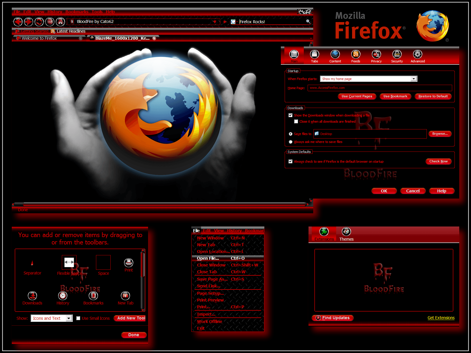 BloodFire- Firefox Theme