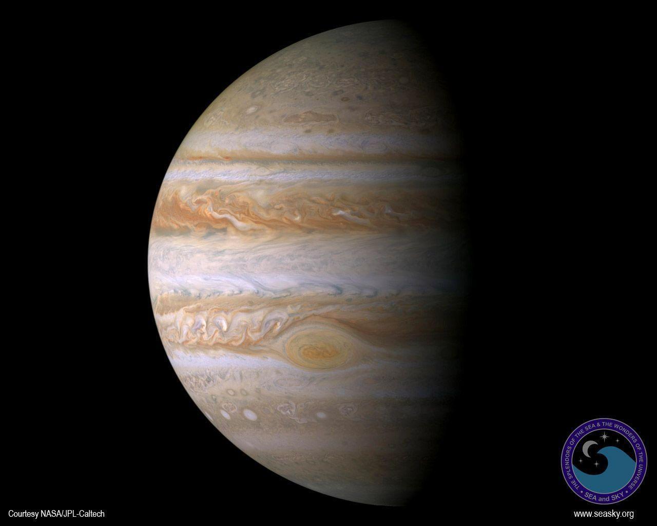 Sea and Sky: Jupiter Wallpaper 1280 X 1024