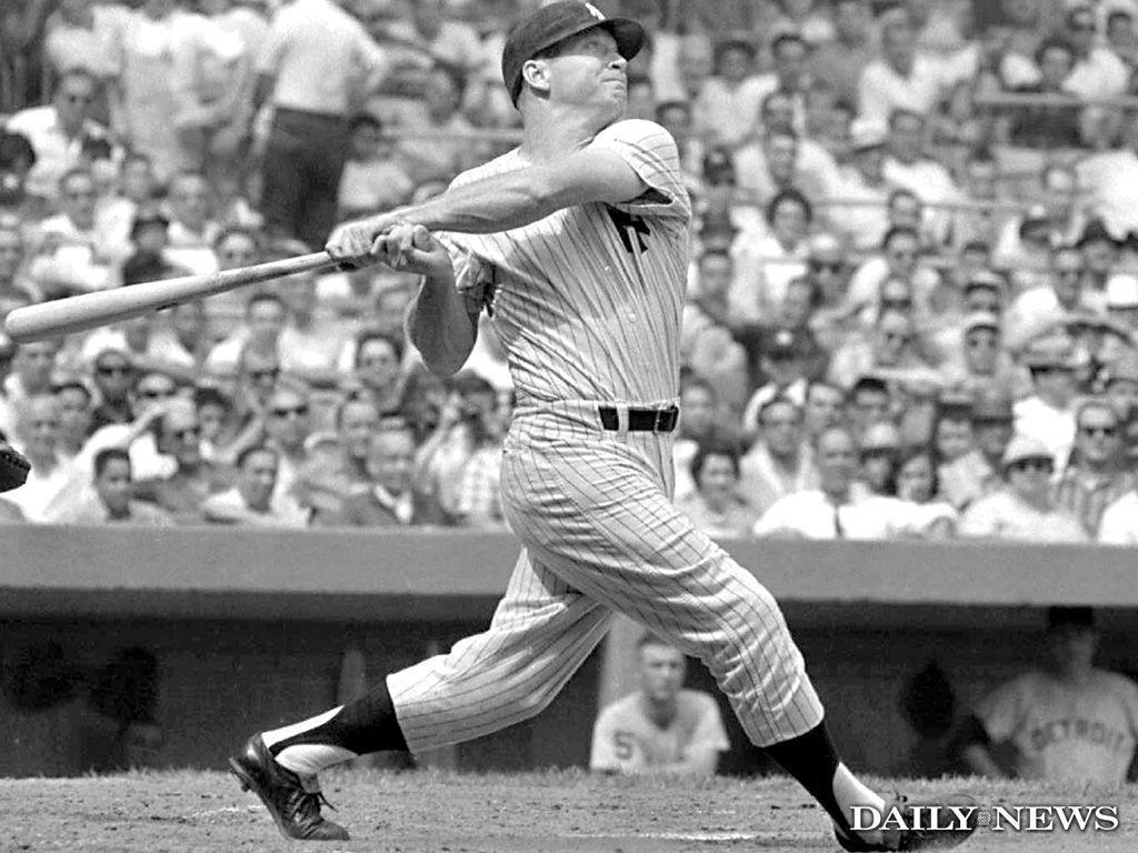 Baseball Wallpaper. Mickey Mantle Batting Stance HD. Guemblung