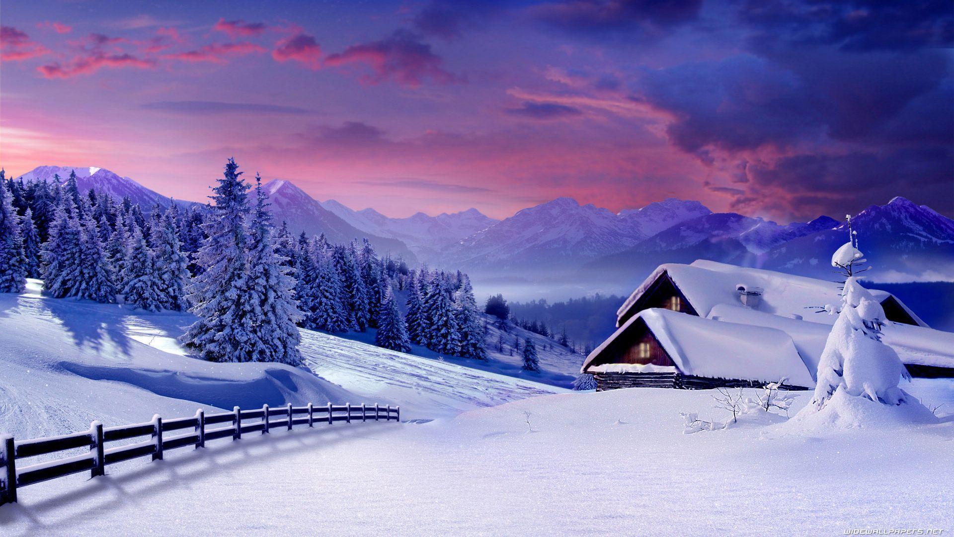 Snow Winter Landscape in Landscape