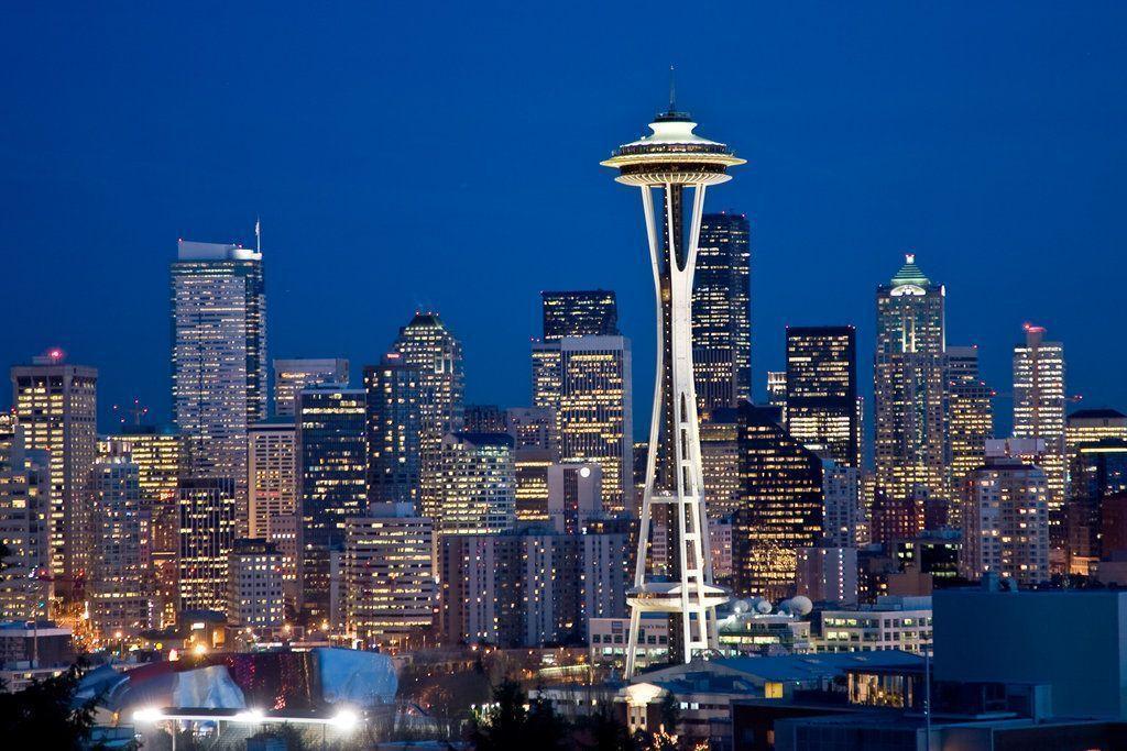 Seattle Skyline At Twilight 1