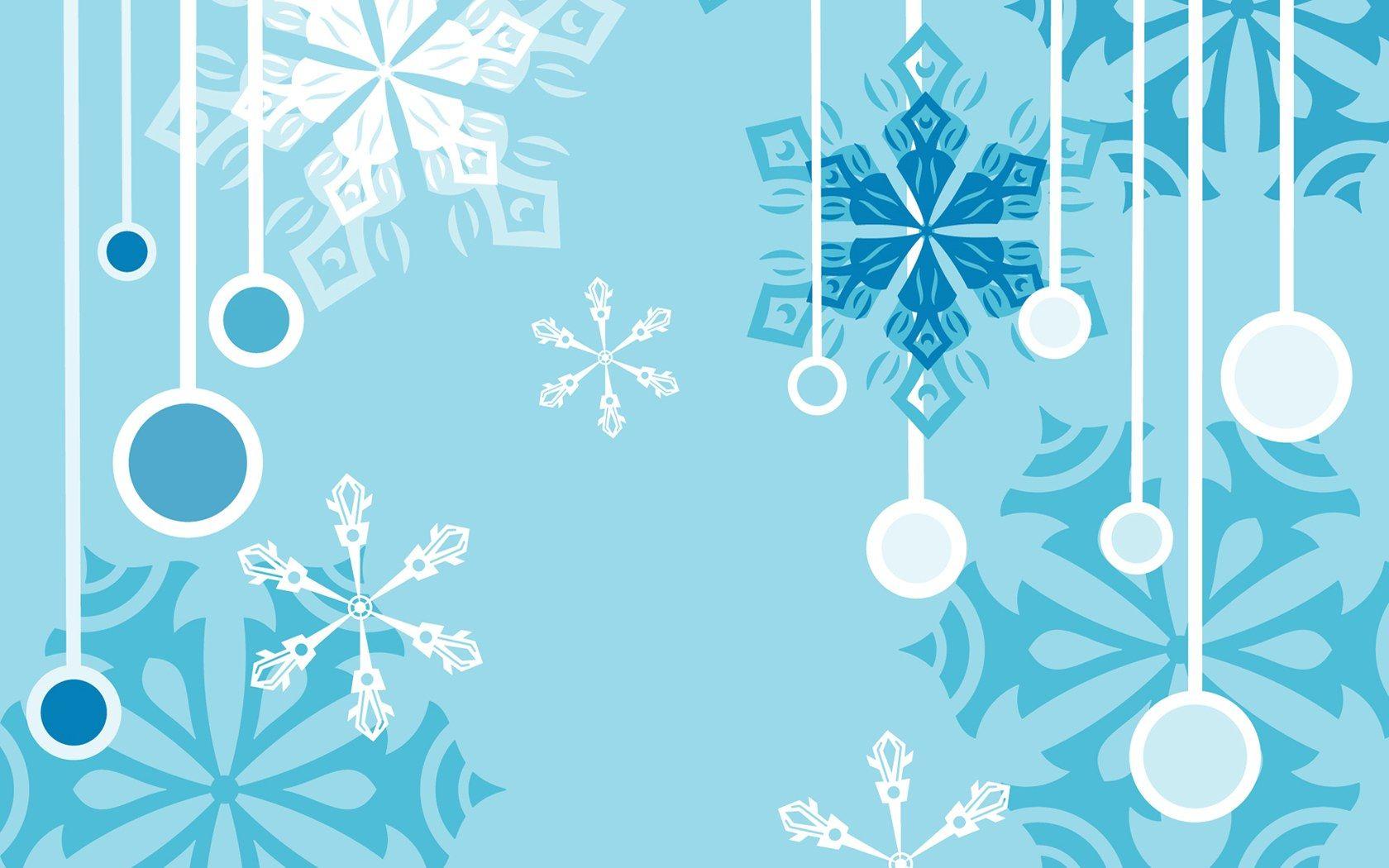 HD Abstract Winter background snowflakes patterns
