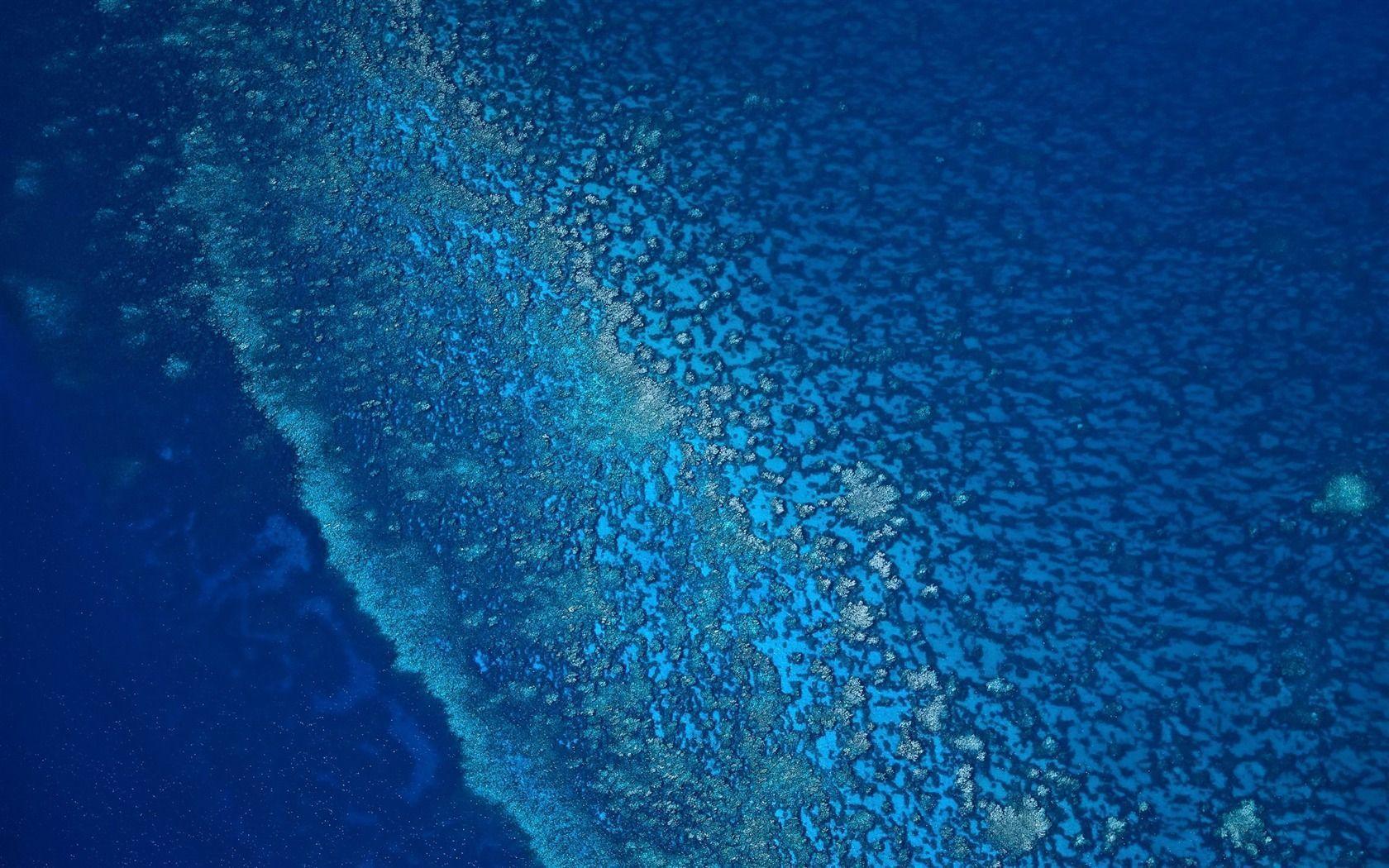 Aerial Coral Reefs MAC OS X Mountain Lion HD Wallpaper