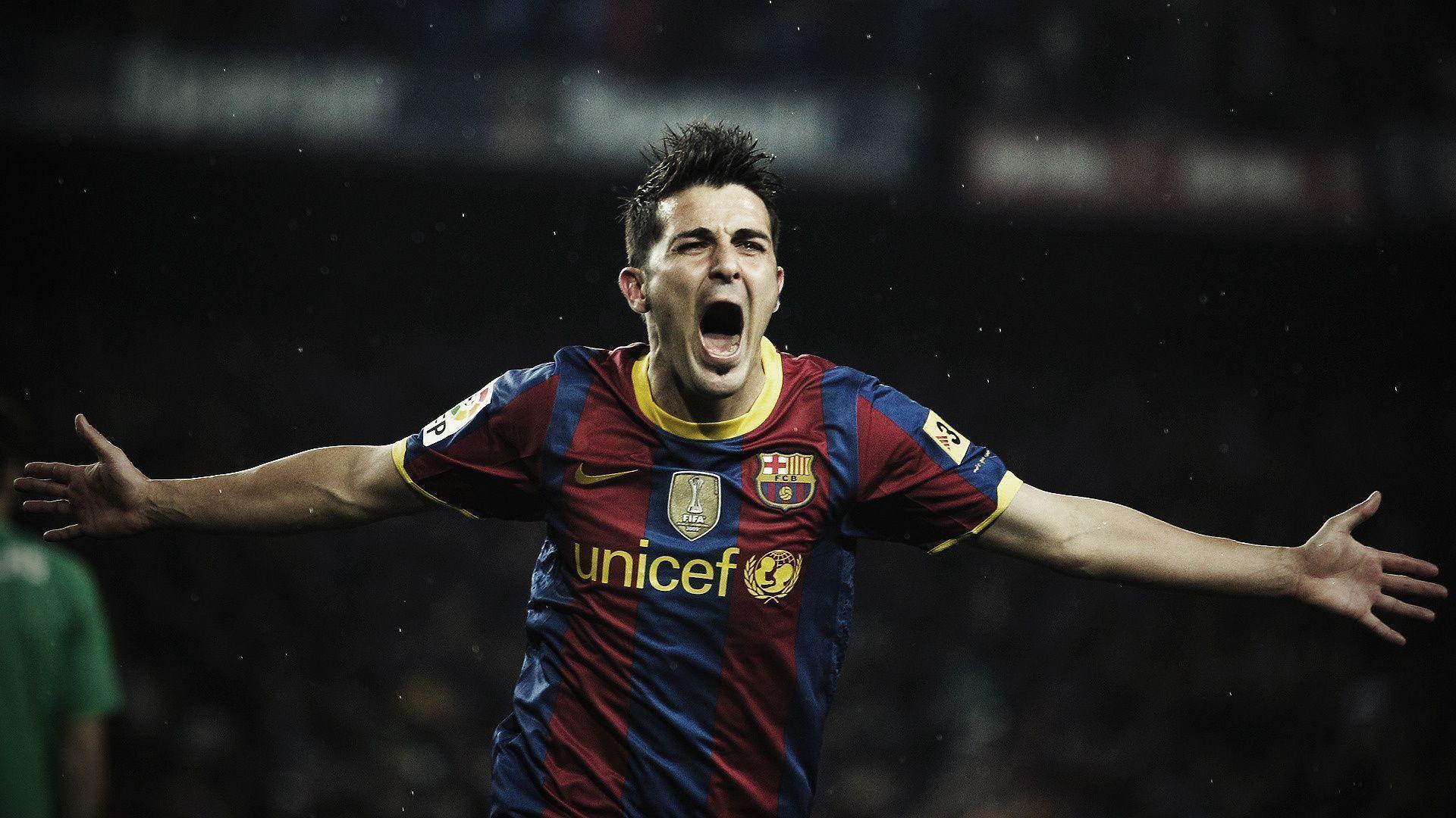 David Villa Barcelona Wallpaper