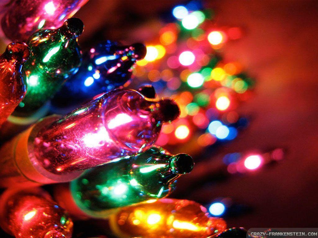 Colorful Christmas Lights Free Wallpaper