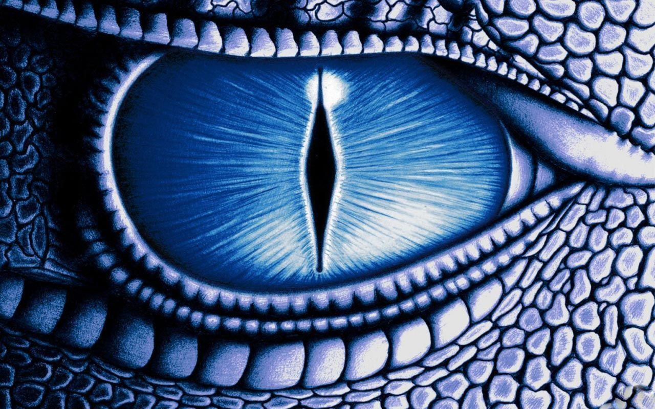 Desktop Wallpaper · Gallery · Windows 7 · Eye blue dragon. Free