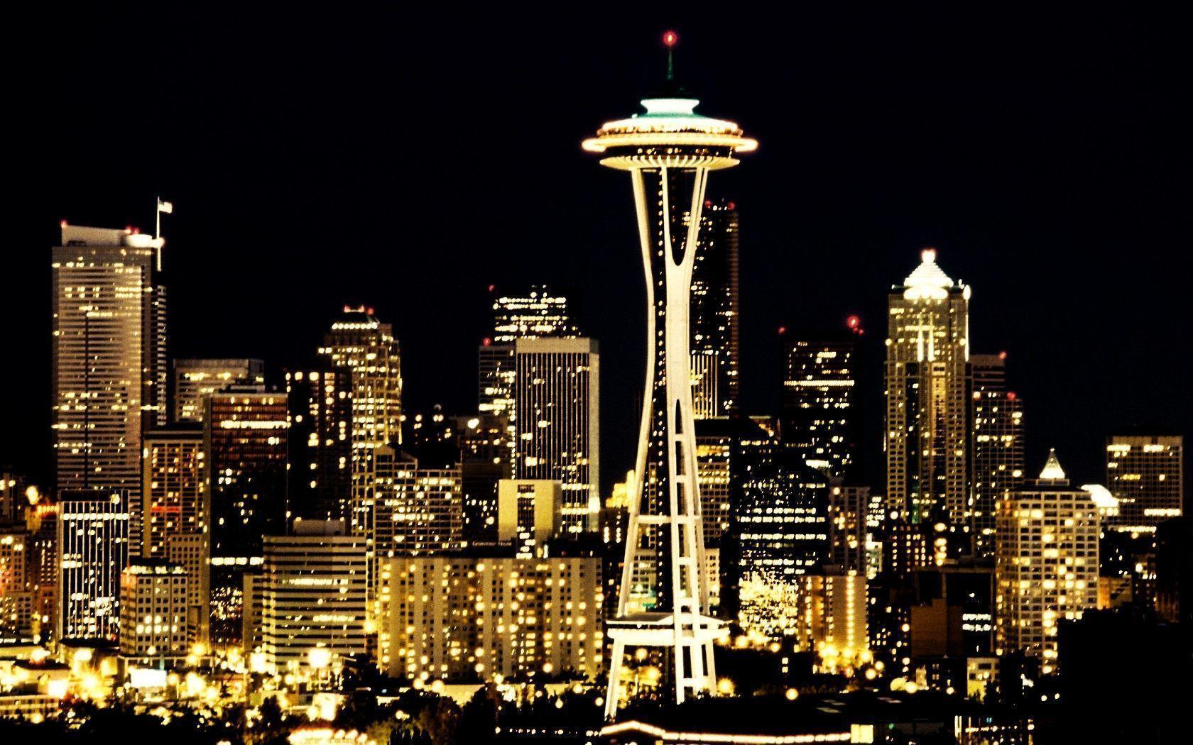 Download Skyline Seattle Wallpaper 1680x1050