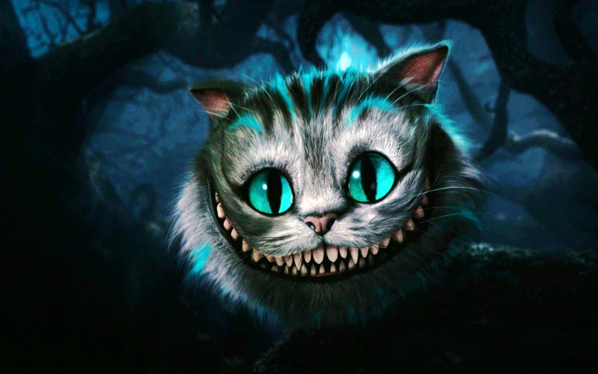 Alice In Wonderland Background Cat