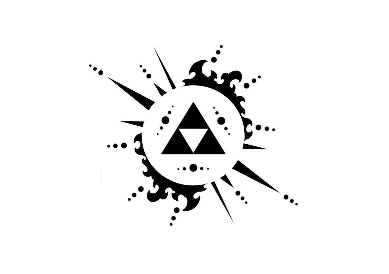 Image For > Legend Of Zelda Triforce Art