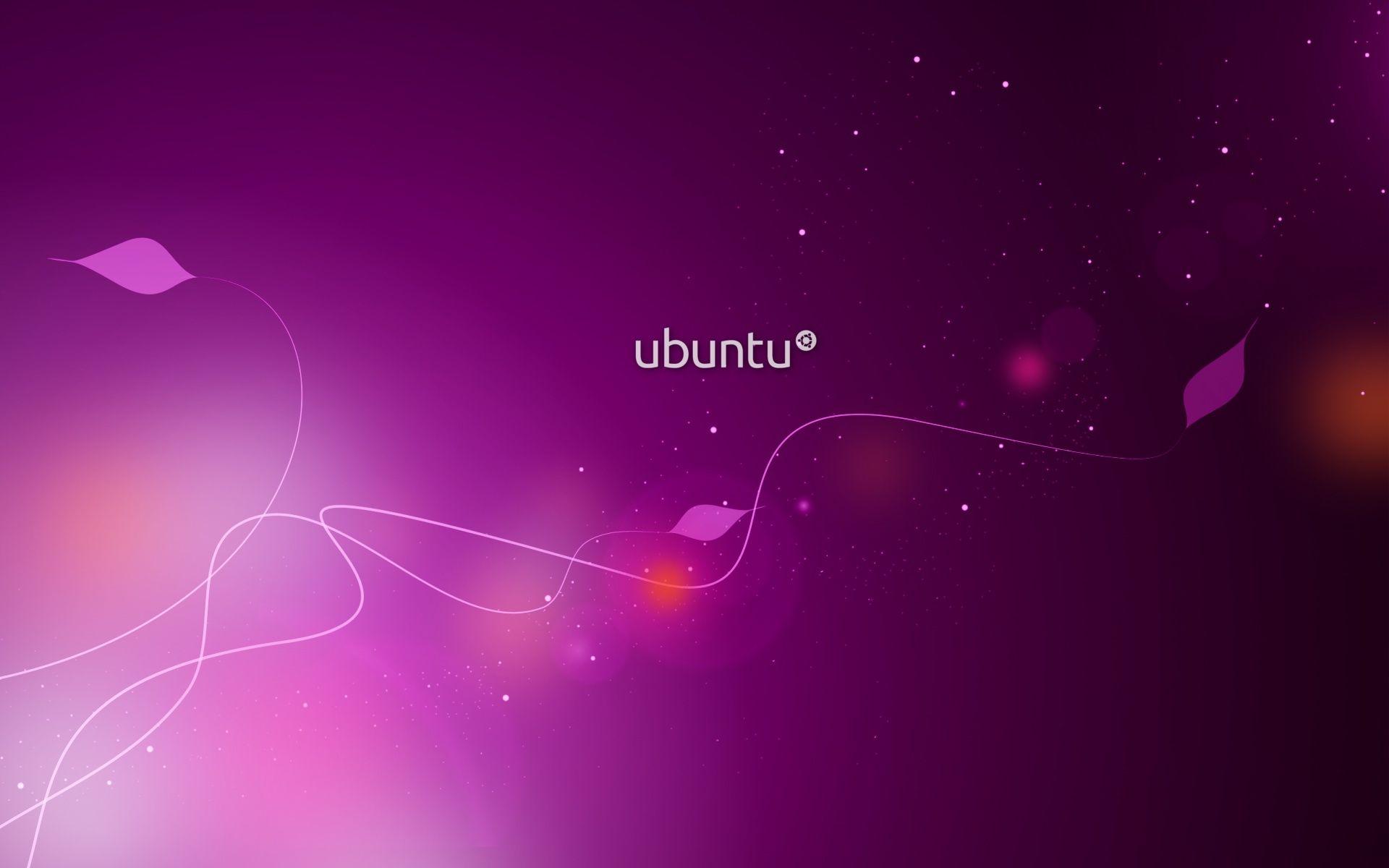 Ubuntu Purple BAckground Wallpaper and