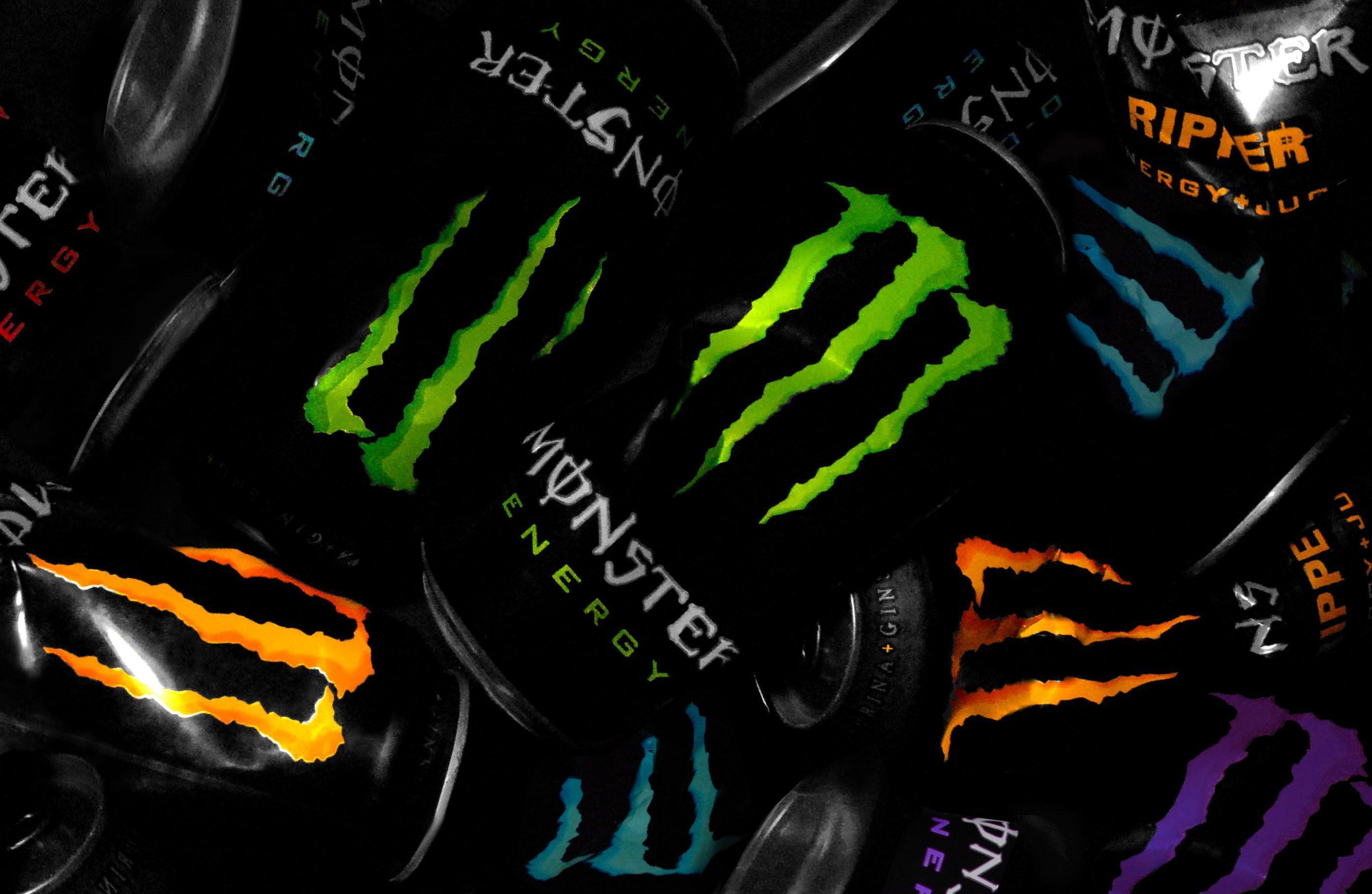 Many Monster Energy Tins Photo Picture HD Wallpaper Free Drink