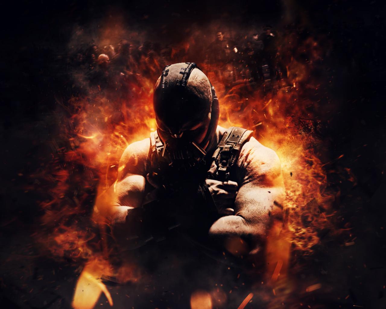 1080P Dark Knight Rises Fan Poster Bane wallpaper HD background