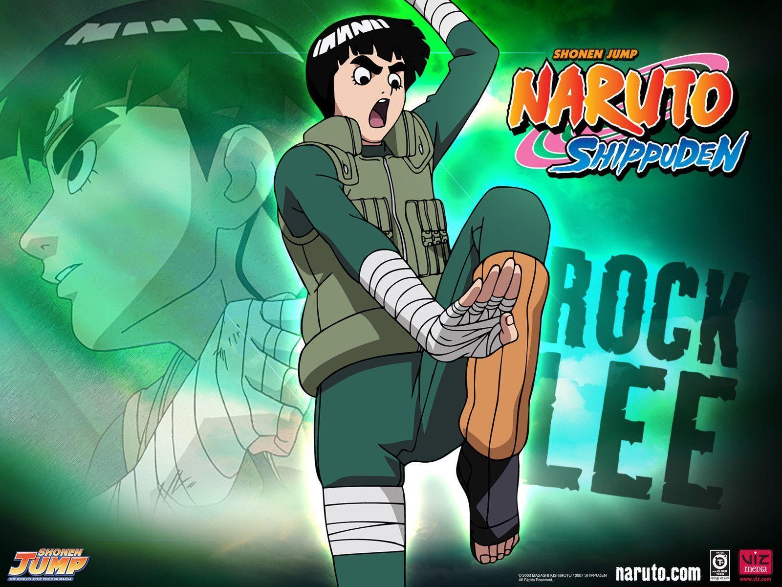 Naruto Shippuden Rock Lee Desktop HD Green Cartoon Wallpaper