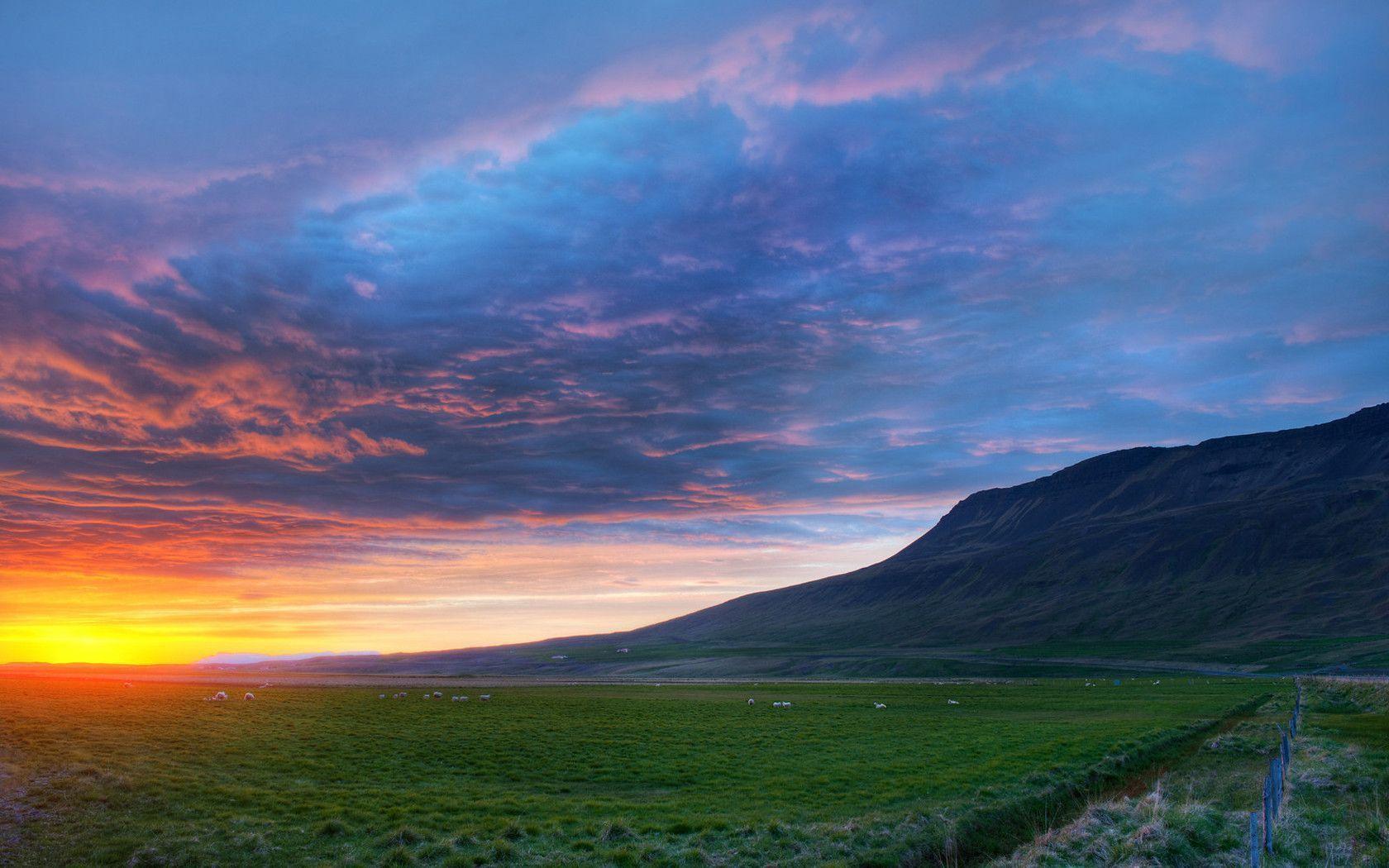 Curving Around Iceland widescreen wallpaper. Wide