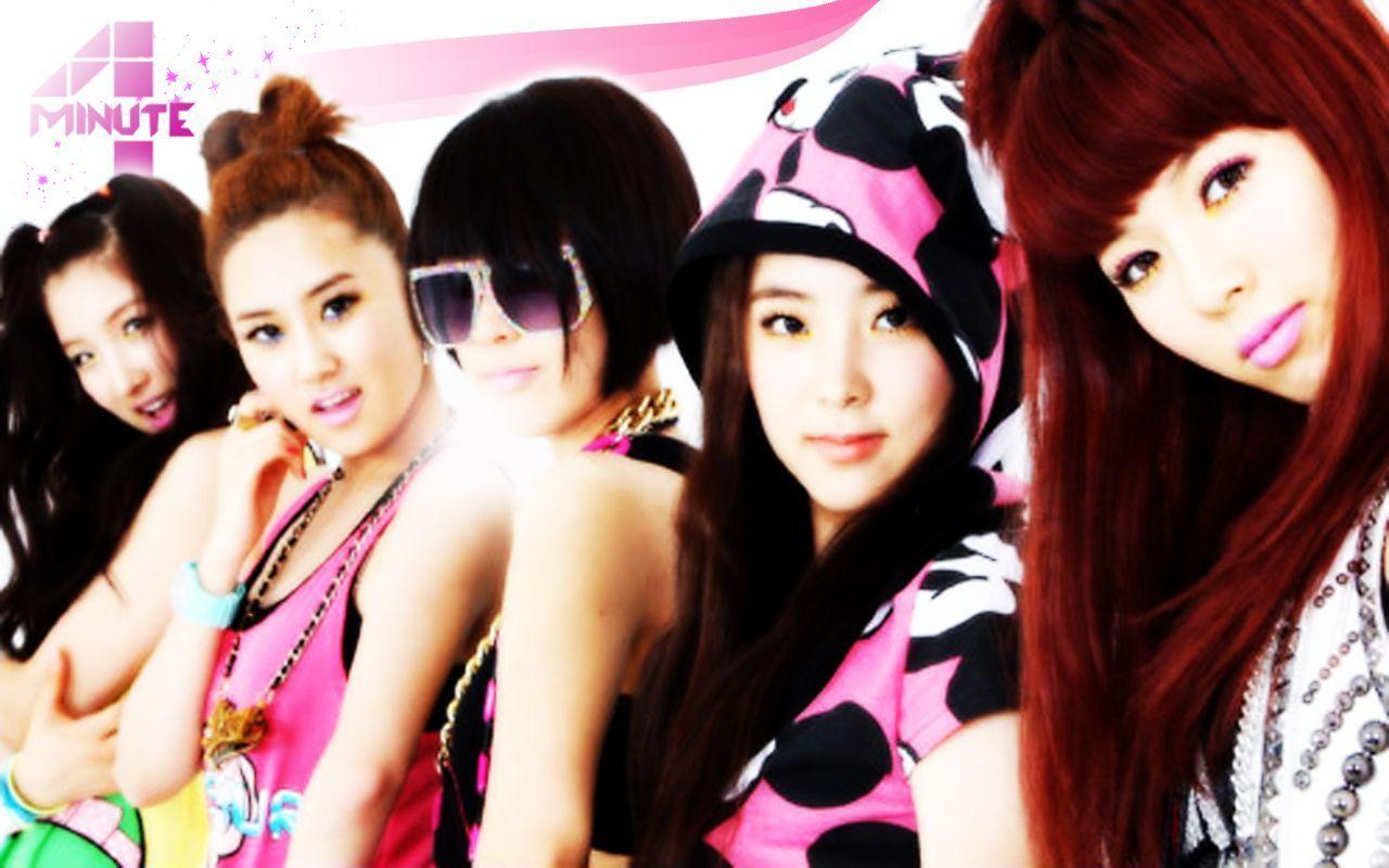 4minute wallpaper - saranghae Super Junior