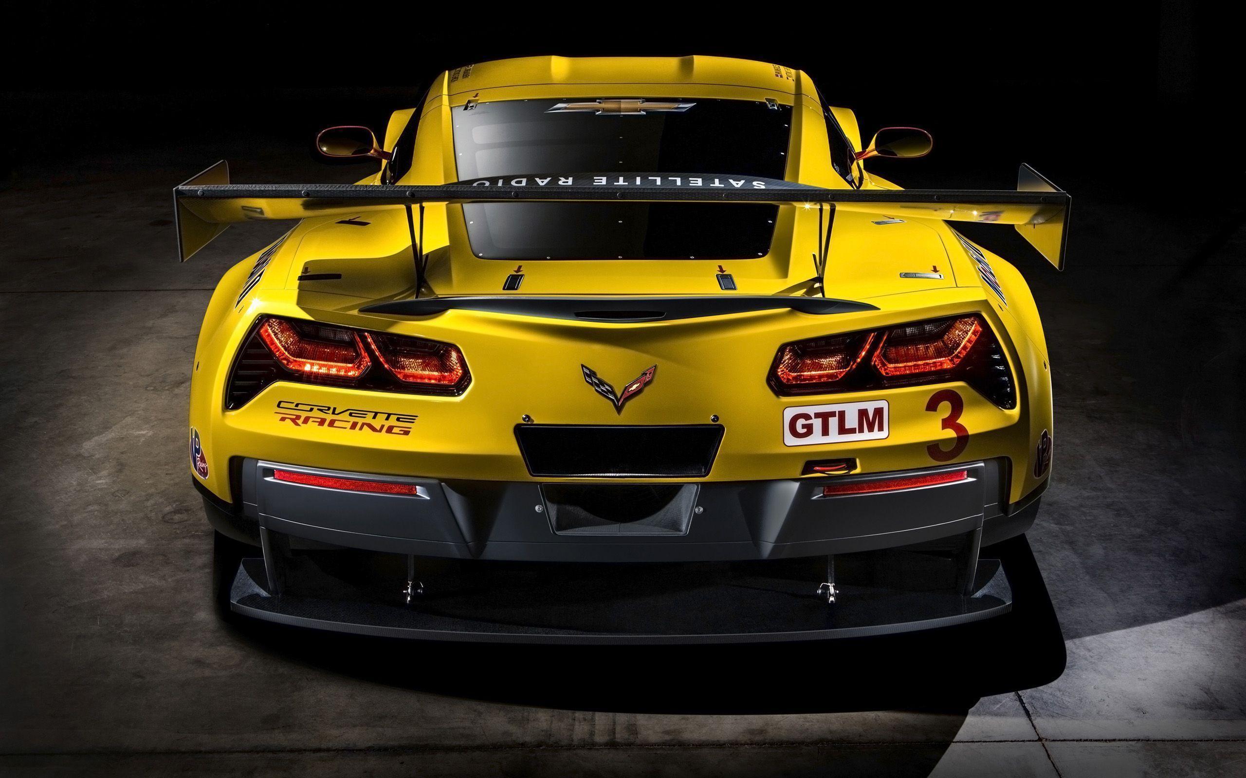 Chevrolet Corvette Stingray Z06 Rear View Wallpaper Desktop