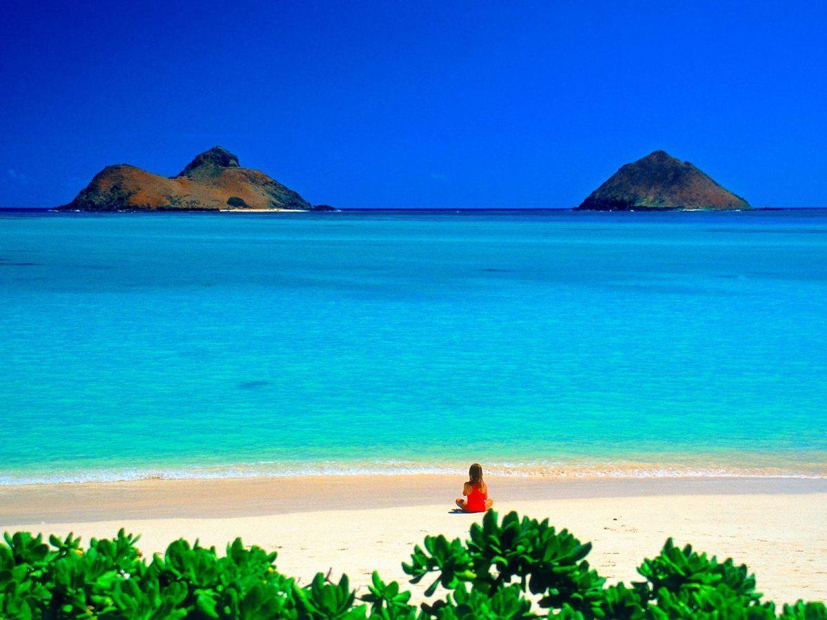image For > Hawaiian Beach Wallpaper