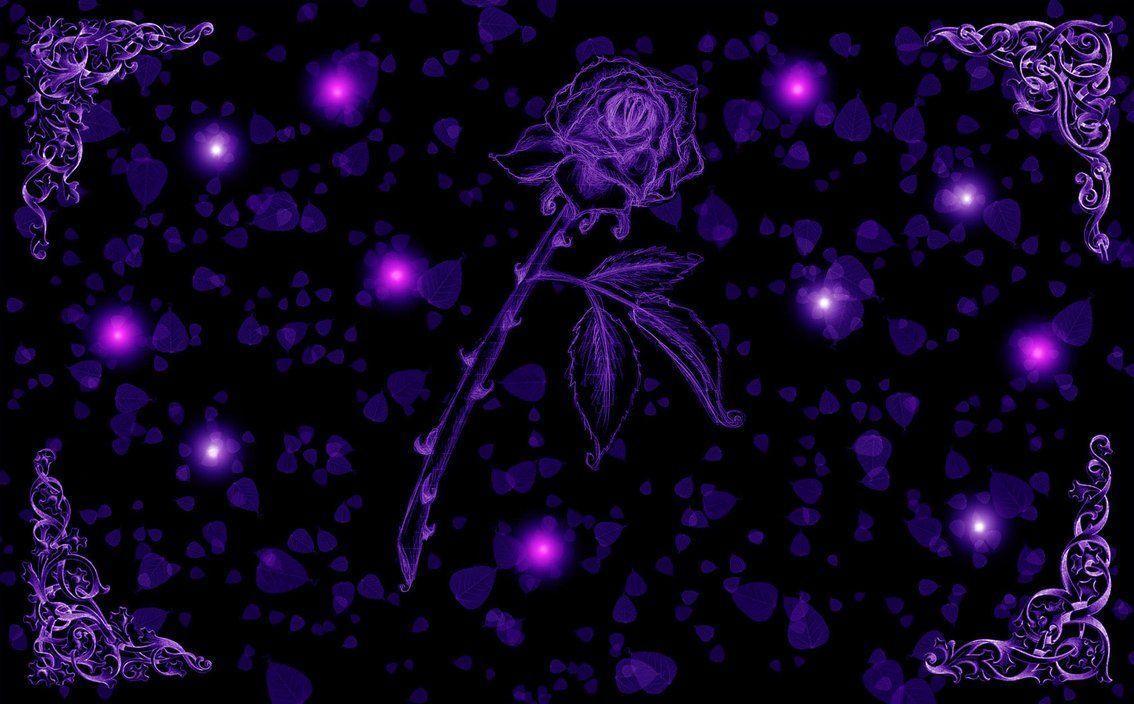 Dark Purple Rose Background Image & Picture