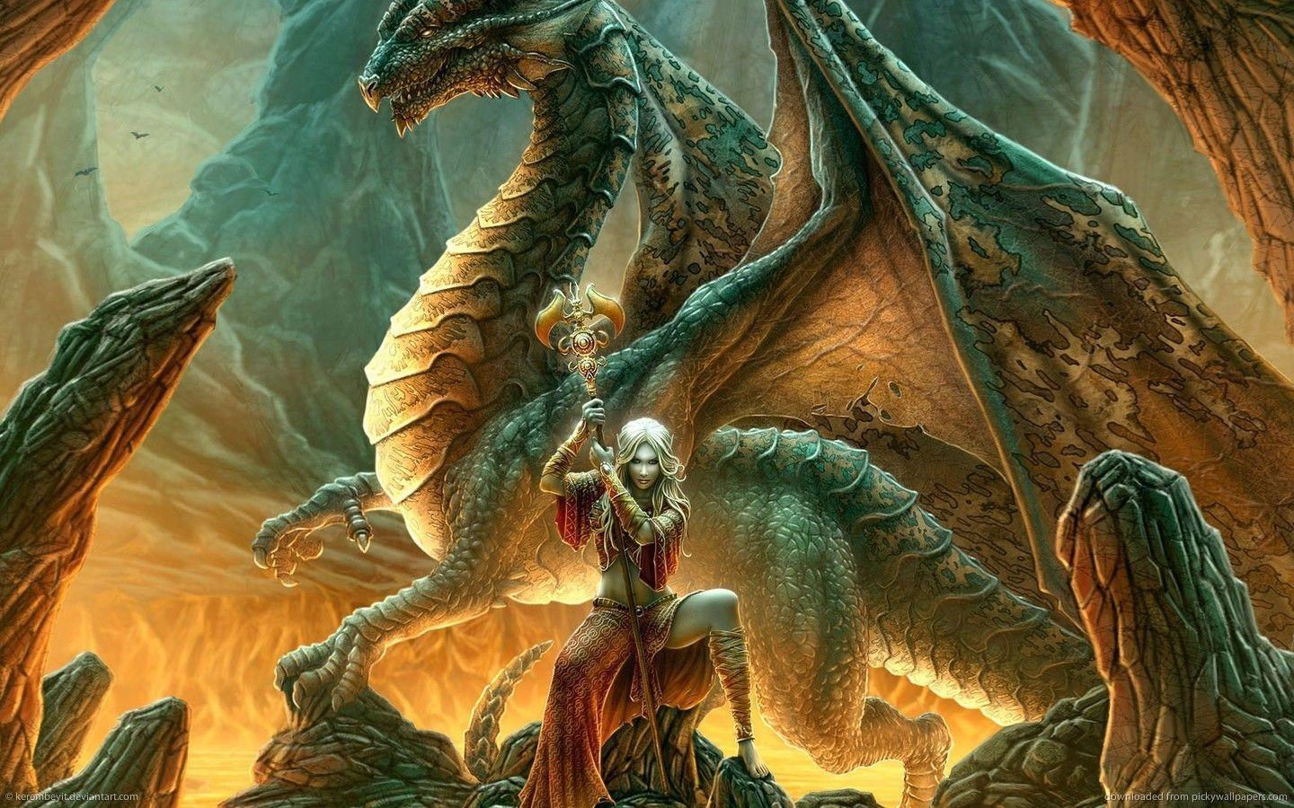 Download 1440x900 Dragon Mage Wallpaper