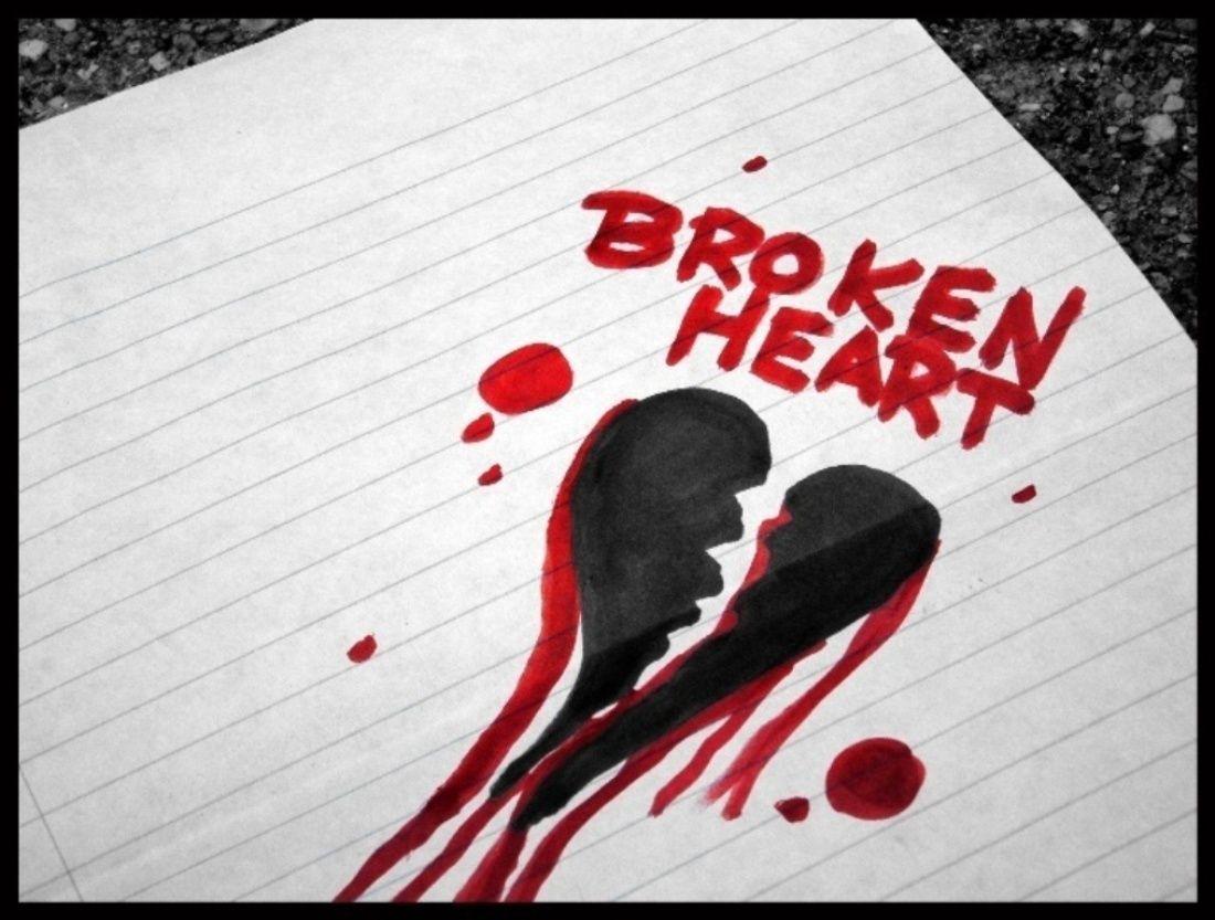 Broken Heart Drawing HD Wallpaper Free Downloa Wallpaper