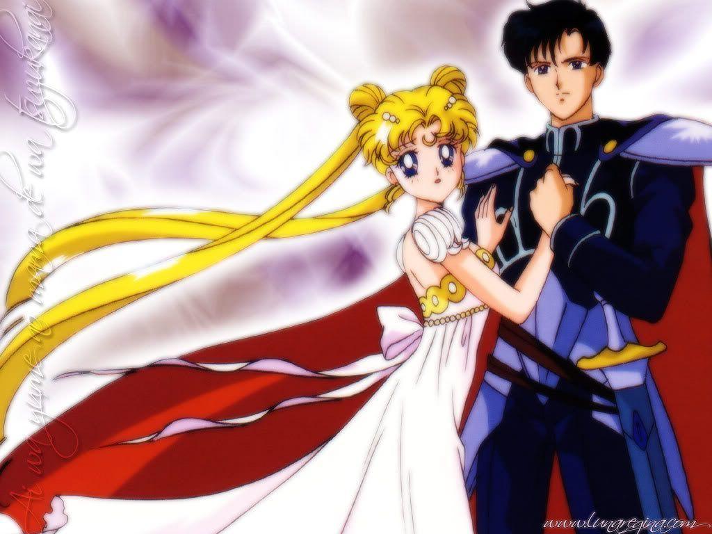 Sailor Moon and Tuxedo Mask Wallpaper Download Free