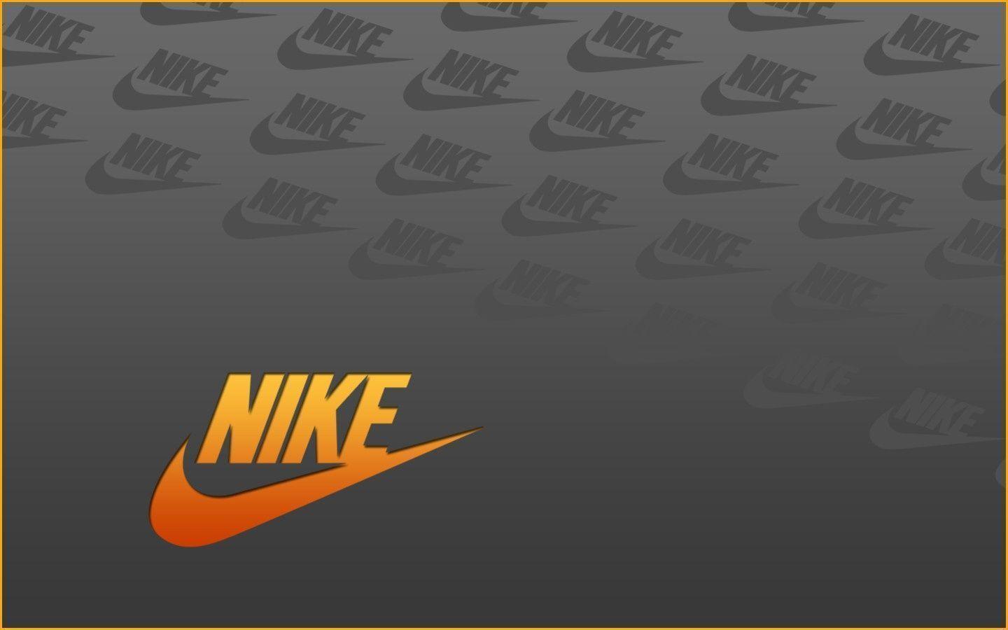 Nike Logo Wallpaper Orange HD Desktop Wallpaper