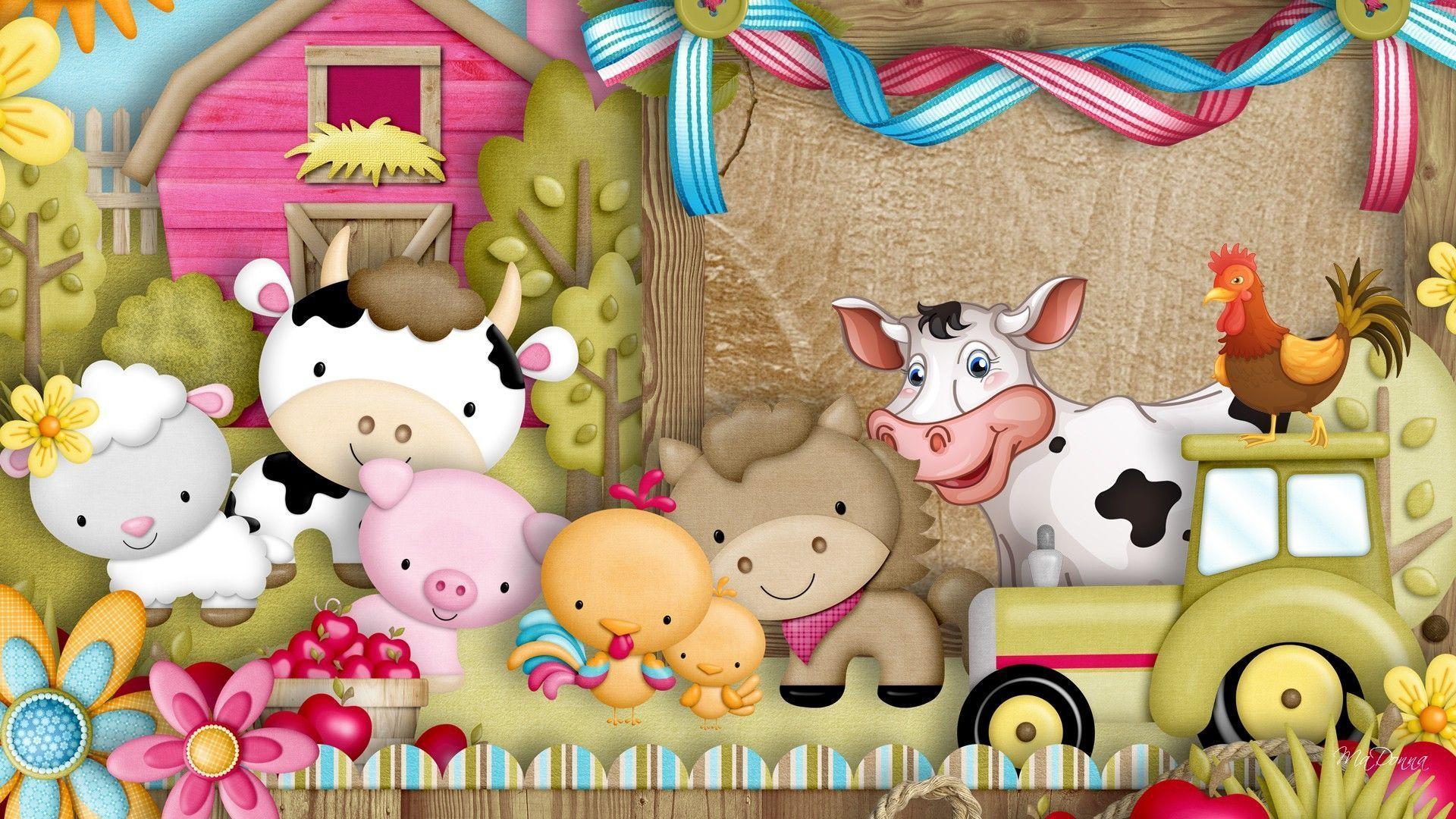 Wallpaper For > Farm Animals Wallpaper