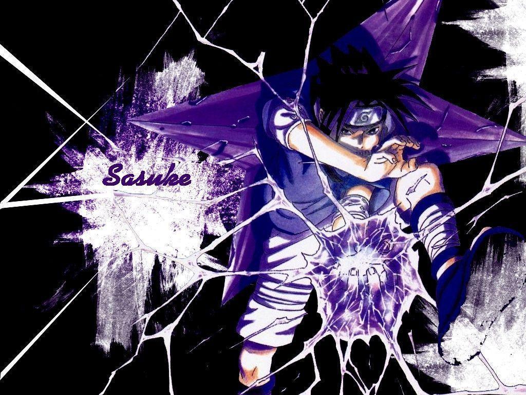 Anime Uchiha Sasuke Chidori The Power HD Wallpaper Picture