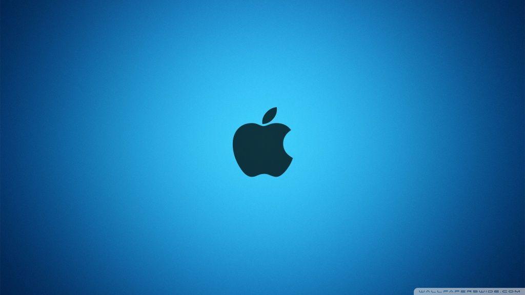 Magnificence Apple Blue Logo Wallpaper HD Picture