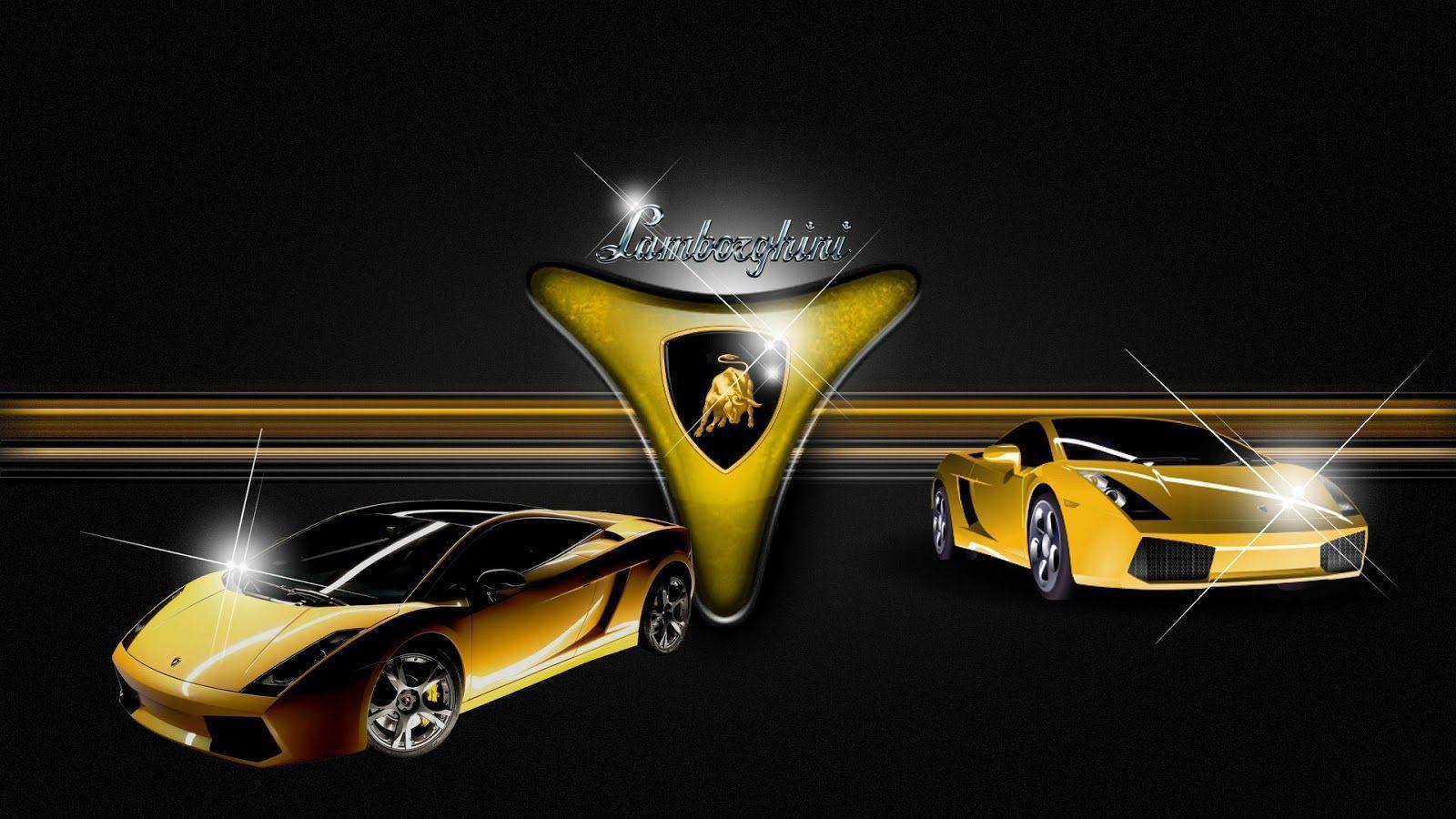 Wallpaper For > Lamborghini Logo Wallpaper 3D