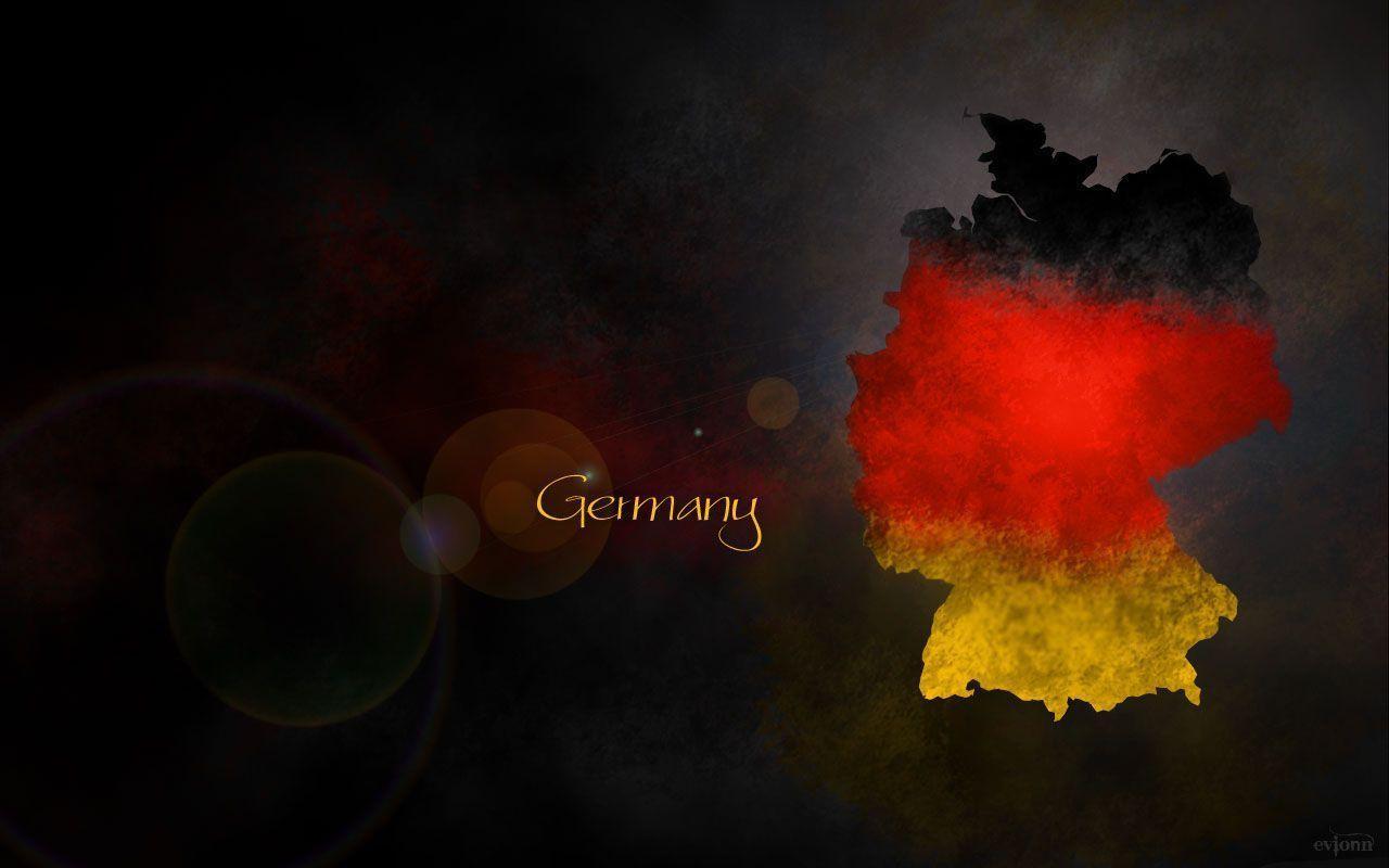 Germany Flag Abstract Art