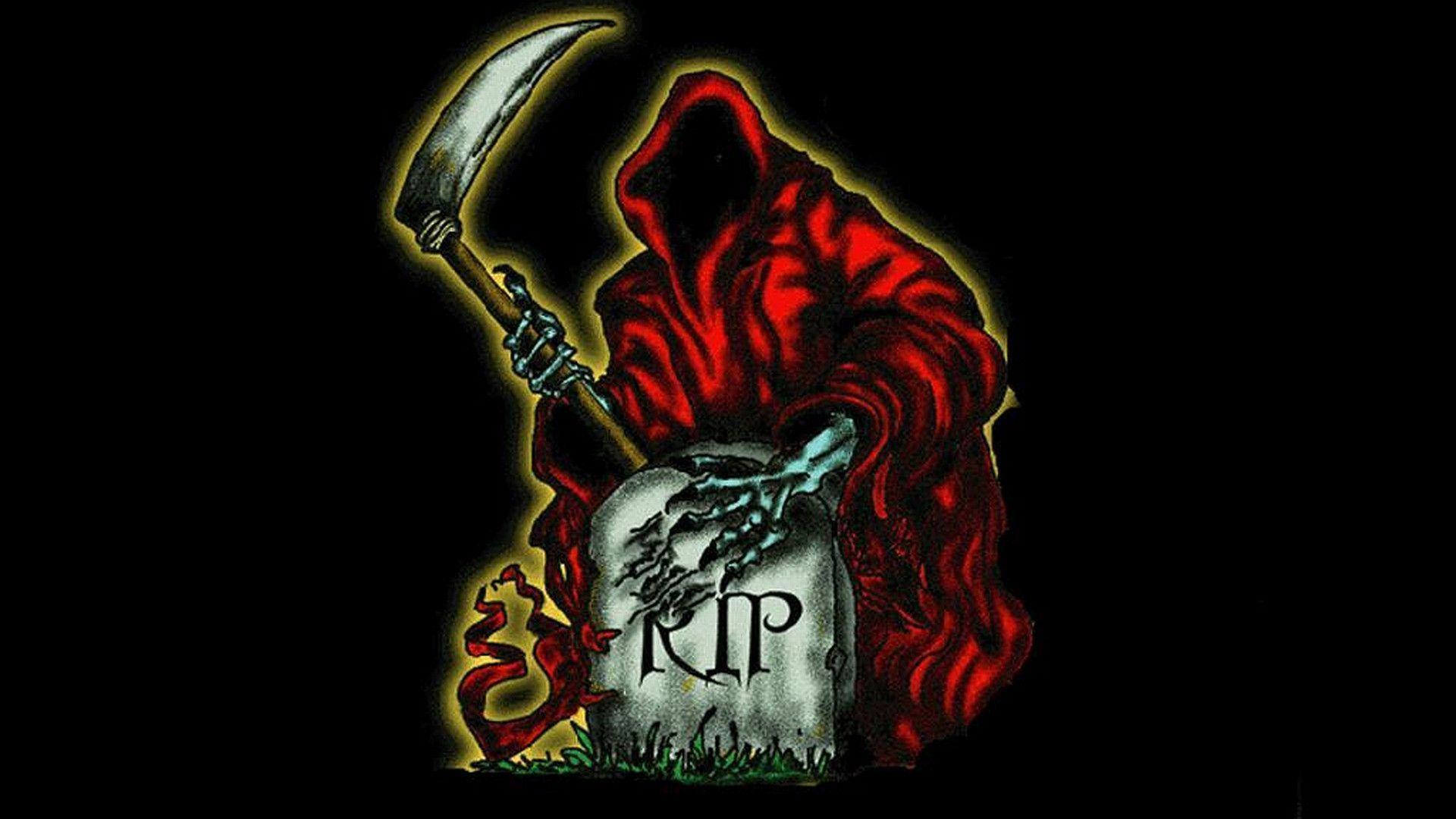 Red Grim Reaper Desktop Wallpaper HD