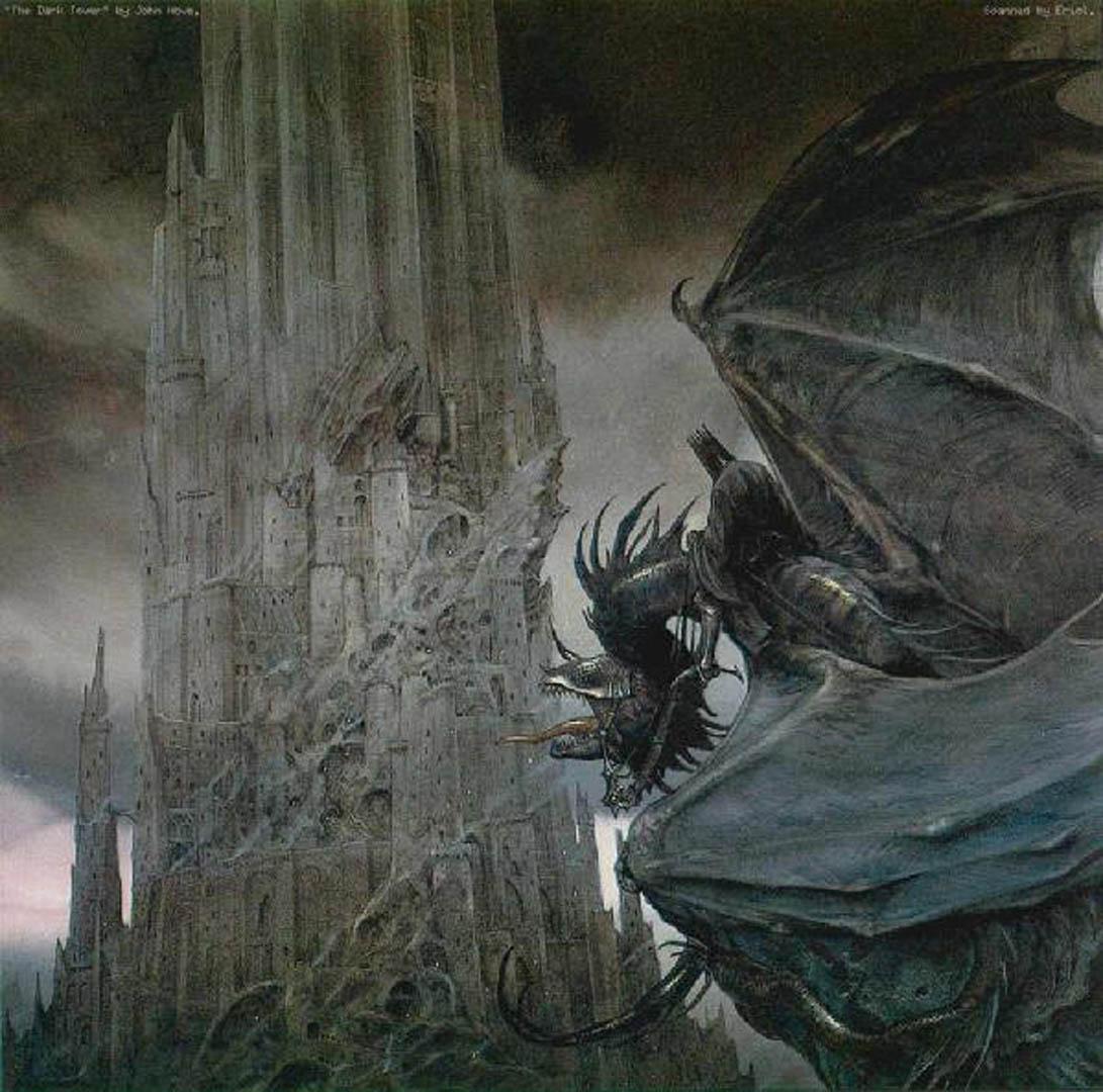 Winged Nazgul At The Dark Tower Lord Of The Rings