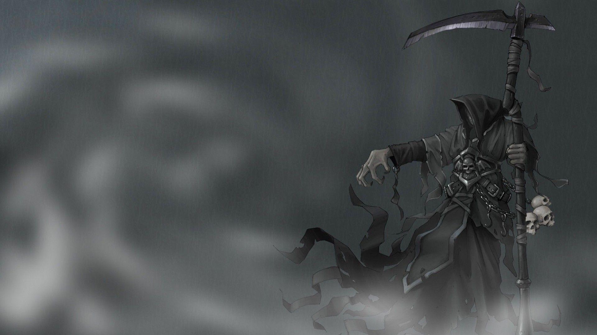 Skull Grim Reaper Wallpaper Background, Background Grim Reaper
